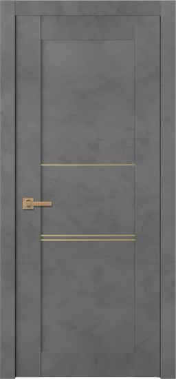 AVON 07 3H GOLD DARK URBAN SWING BELLDINNI MODERN INTERIOR DOOR - 1