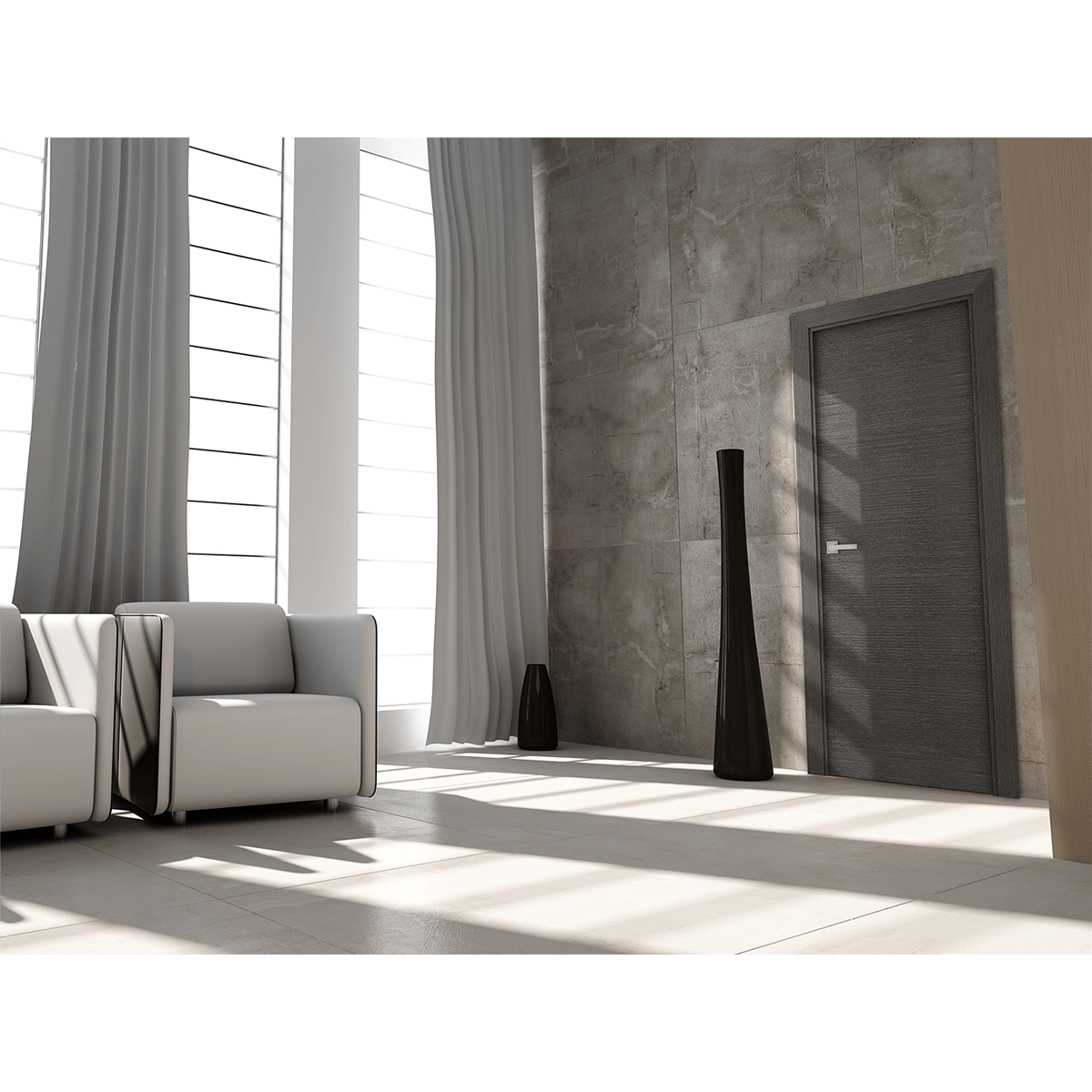 AVANTI BLACK APRICOT POCKET BELLDINNI MODERN INTERIOR DOOR - 4