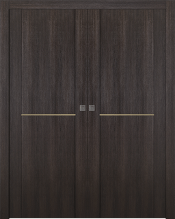 AVON 01 1H GOLD VERALINGA OAK DOUBLE POCKET DOORS BELLDINNI MODERN INTERIOR DOOR - 1