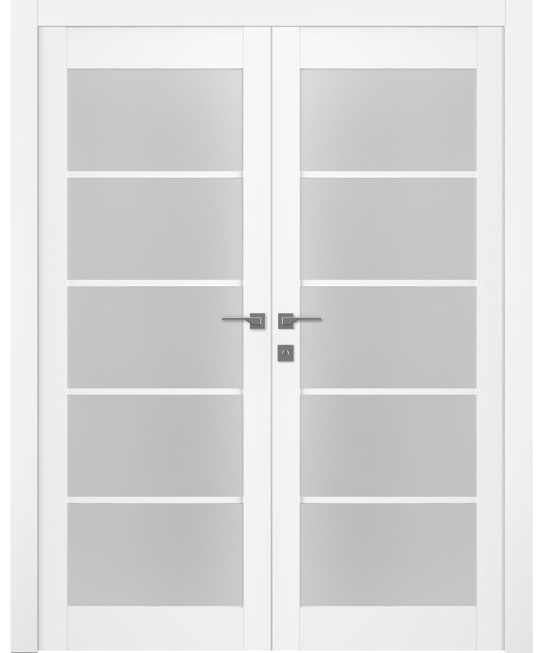 PALLADIO 5 LITE VETRO BIANCO NOBLE DOUBLE BELLDINNI MODERN INTERIOR DOOR - 1