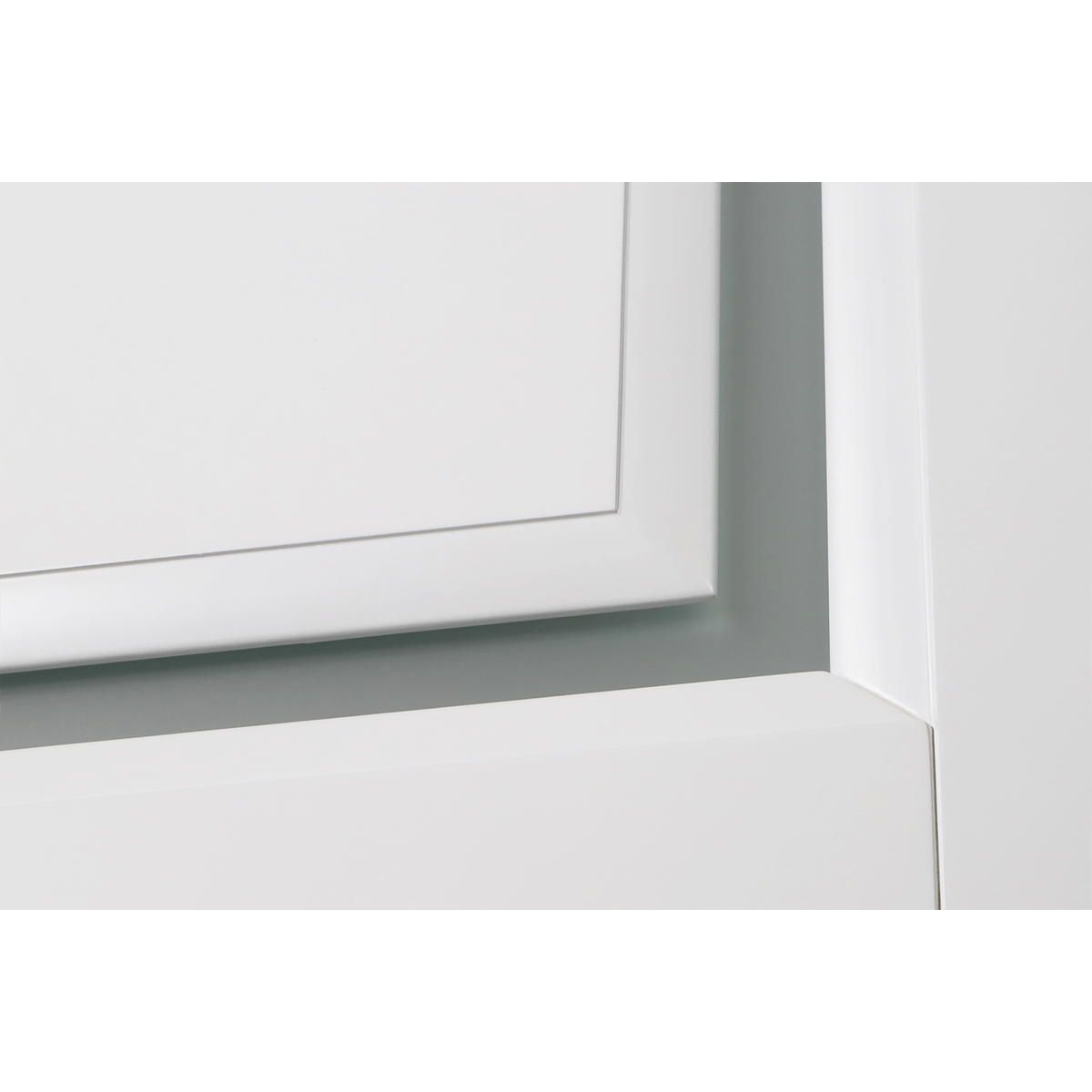 AURUM 2 VETRO POLAR WHITE CLOSET BELLDINNI MODERN INTERIOR DOOR - 6