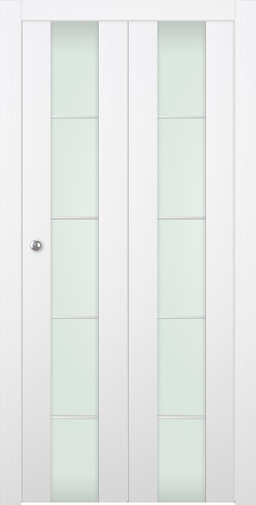 PALLADIO 202 4H VETRO BIANCO NOBLE BI-FOLD BELLDINNI MODERN INTERIOR DOOR - 1