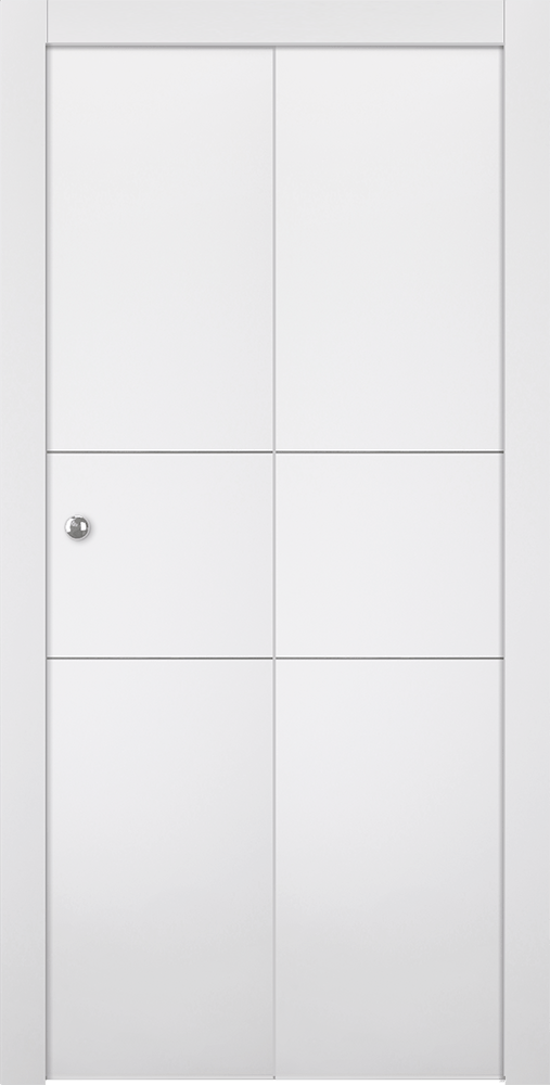 SMART PRO 2H POLAR WHITE BI-FOLD BELLDINNI MODERN INTERIOR DOOR - 1