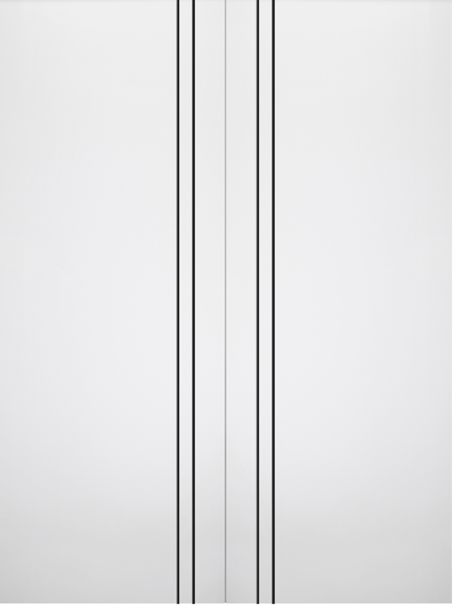 SMART PRO 2V BLACK POLAR WHITE DOUBLE INVISIBLE METAL FRAME BELLDINNI MODERN INTERIOR DOOR - 2