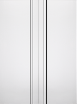 SMART PRO 2V BLACK POLAR WHITE DOUBLE INVISIBLE METAL FRAME BELLDINNI MODERN INTERIOR DOOR - 2