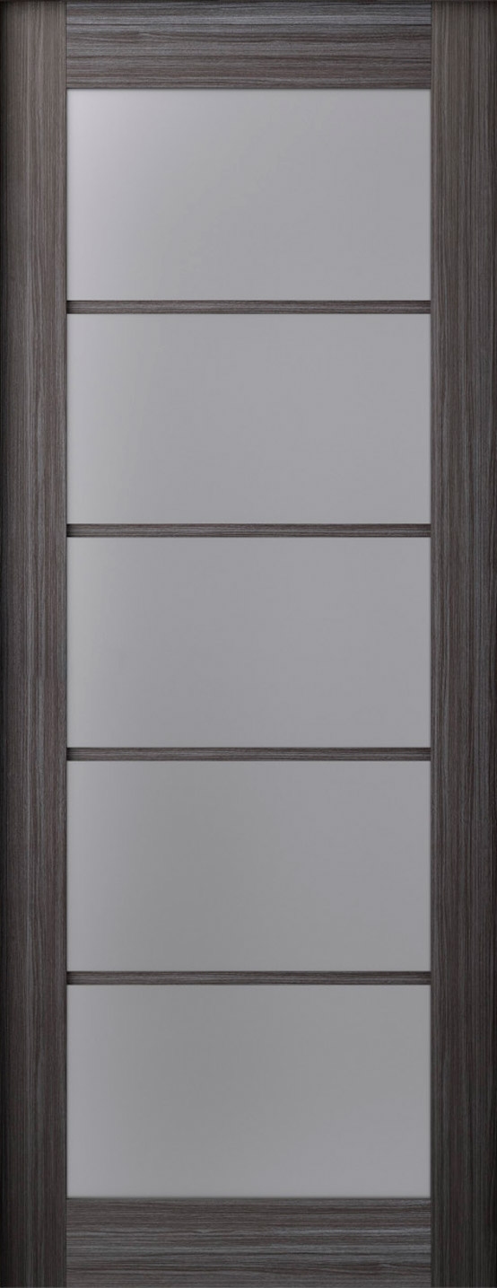 PALLADIO 5 LITE VETRO GRAY OAK BARN BELLDINNI MODERN INTERIOR DOOR - 2