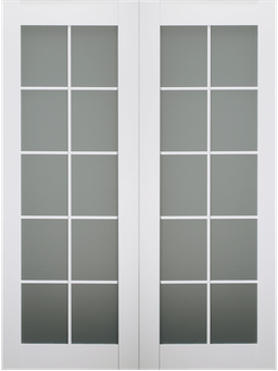 SMART PRO 10 LITE VETRO POLAR WHITE DOUBLE BARN BELLDINNI MODERN INTERIOR DOOR - 2