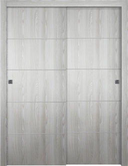 OPTIMA 4H RIBEIRA ASH BYPASS BELLDINNI MODERN INTERIOR DOOR - 1