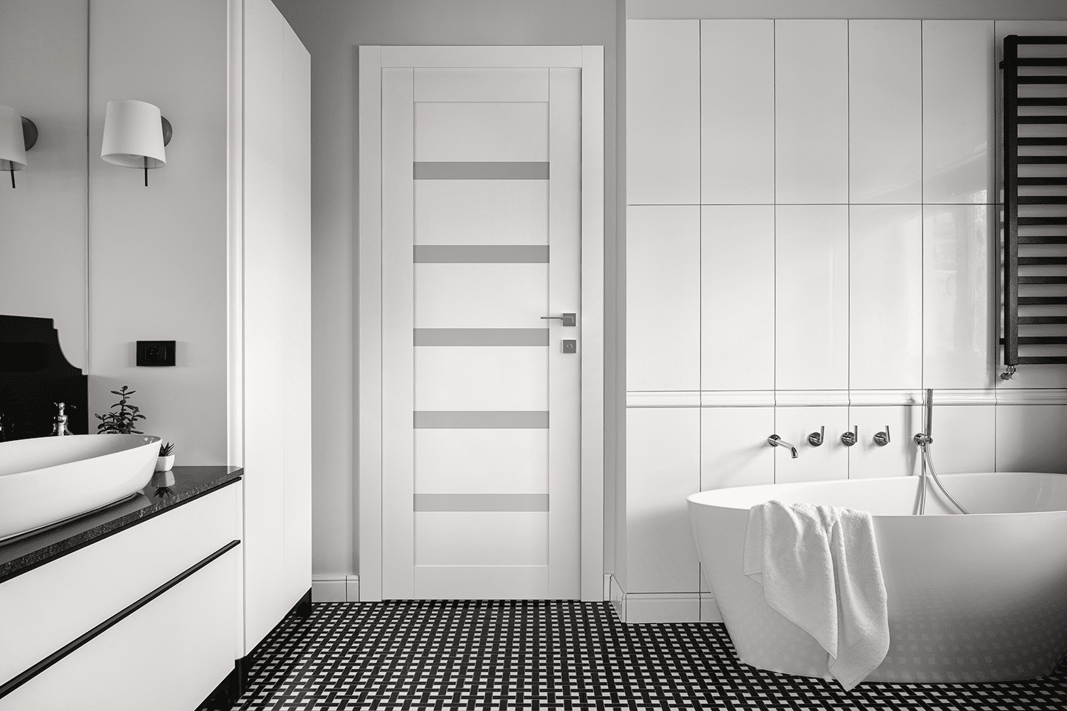 LEORA VETRO SNOW WHITE SWING BELLDINNI MODERN INTERIOR DOOR - 3