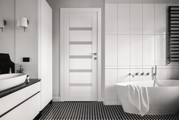 LEORA VETRO SNOW WHITE SWING BELLDINNI MODERN INTERIOR DOOR - 3