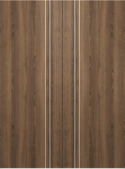 OPTIMA 2V PECAN NUTWOOD DOUBLE MAGIC DOORS BELLDINNI MODERN INTERIOR DOOR - 2