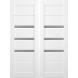 RITA VETRO BIANCO NOBLE BYPASS BELLDINNI MODERN INTERIOR DOOR - 2