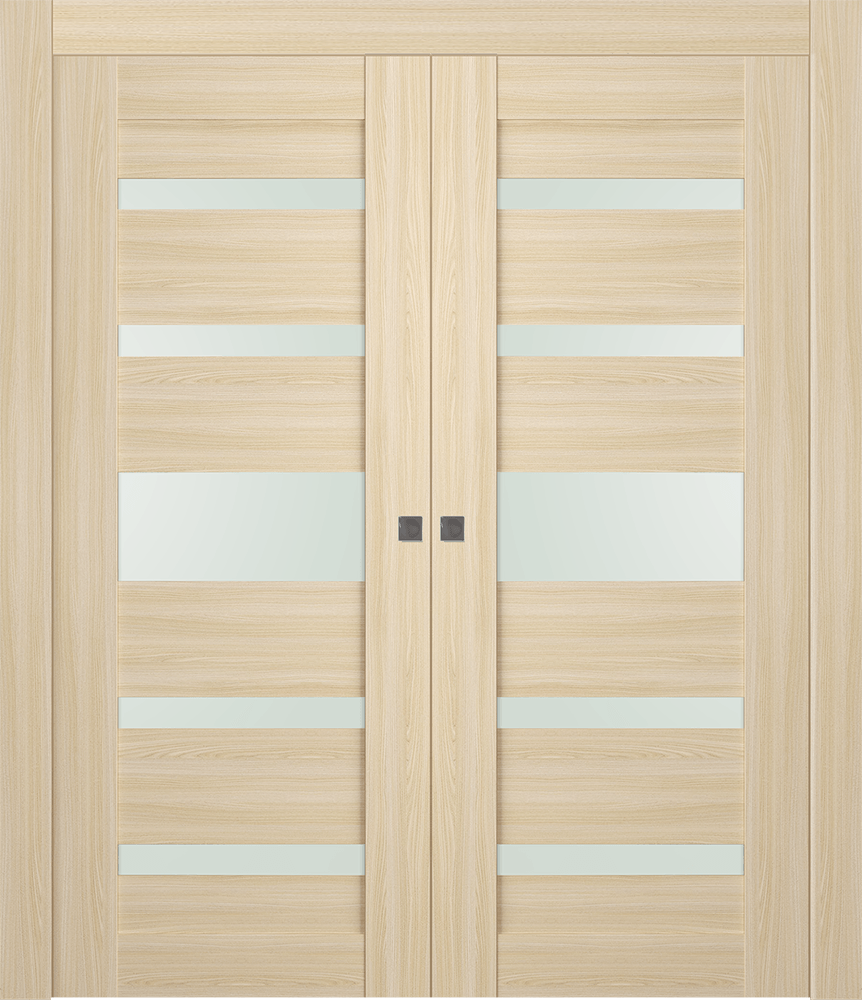 AVON 07-05 VETRO LOIRE ASH DOUBLE POCKET DOORS BELLDINNI MODERN INTERIOR DOOR - 1