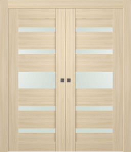 AVON 07-05 VETRO LOIRE ASH DOUBLE POCKET DOORS BELLDINNI MODERN INTERIOR DOOR - 1