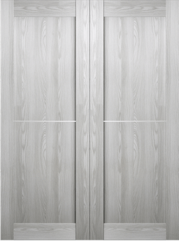 AVON 07 1H RIBEIRA ASH DOUBLE BARN BELLDINNI MODERN INTERIOR DOOR - 2