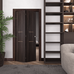 AVON 01 2H GOLD VERALINGA OAK BI-FOLD BELLDINNI MODERN INTERIOR DOOR - 2