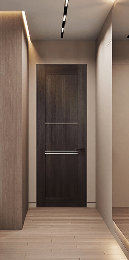 AVON 07 3H VERALINGA OAK DOUBLE INVISIBLE METAL FRAME BELLDINNI MODERN INTERIOR DOOR - 2