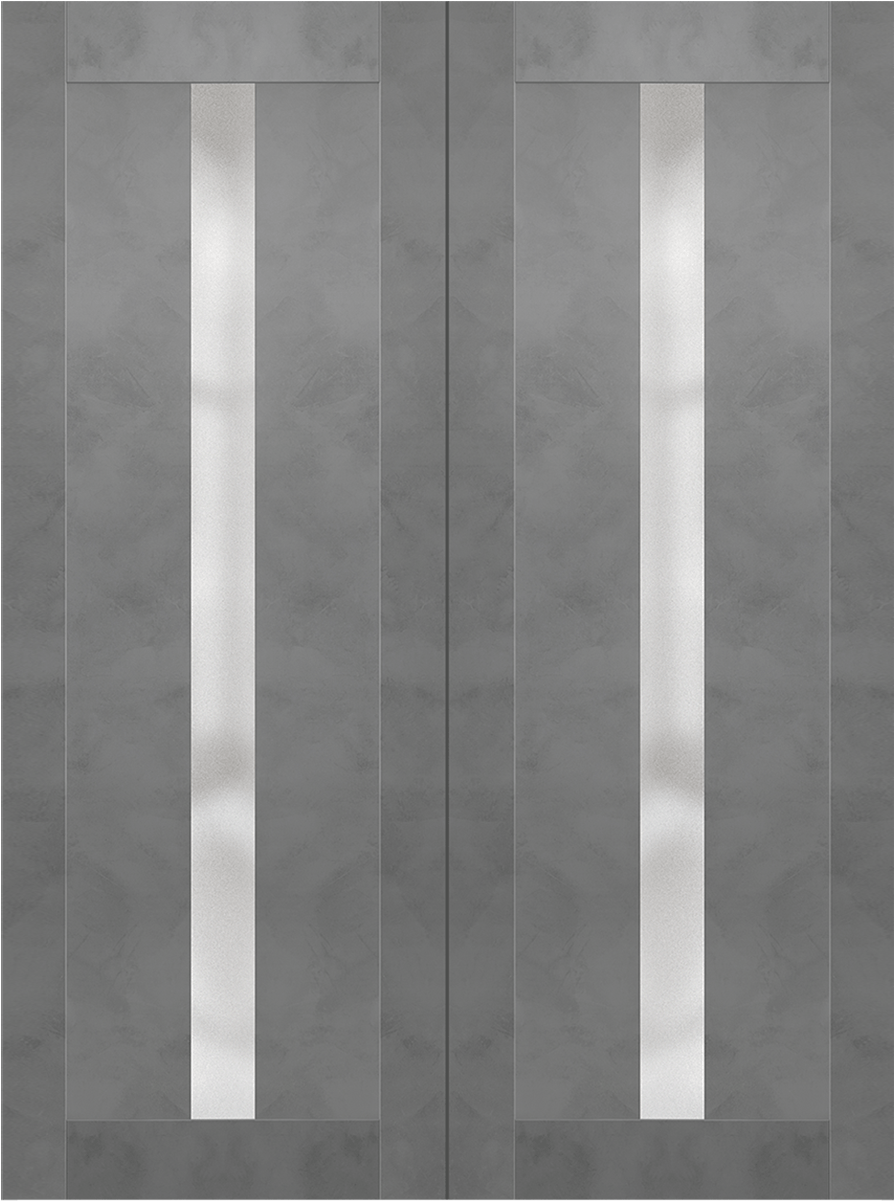 AVON 101 VETRO DARK URBAN DOUBLE DOORS BELLDINNI MODERN INTERIOR DOOR - 3