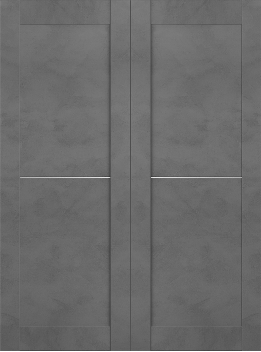 AVON 07 1H DARK URBAN DOUBLE BELLDINNI MODERN INTERIOR DOOR - 2