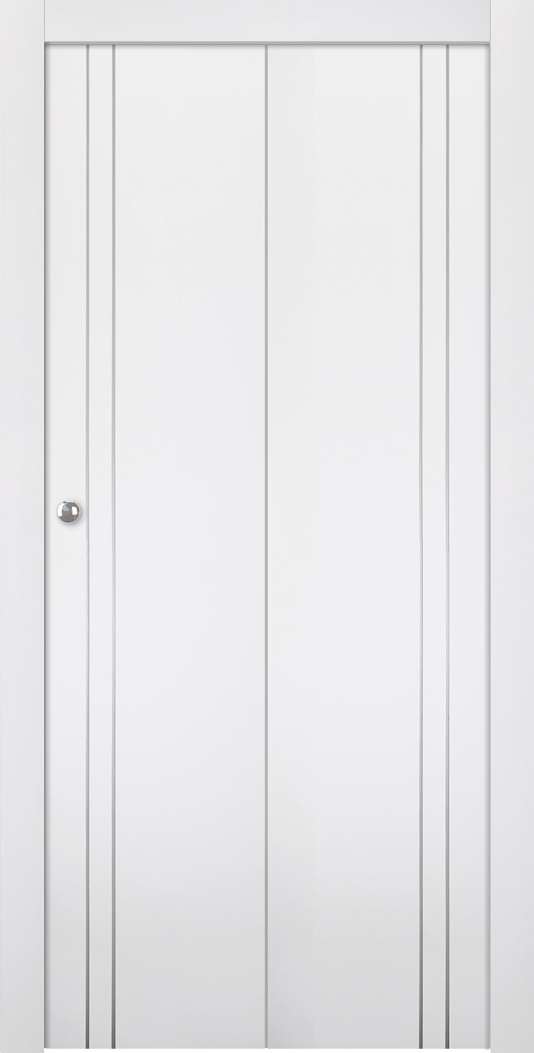 SMART PRO 2V POLAR WHITE BI-FOLD BELLDINNI MODERN INTERIOR DOOR - 1