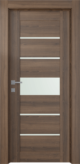 AVON 07-06 VETRO PECAN NUTWOOD SWING DOORS BELLDINNI MODERN INTERIOR DOOR - 1