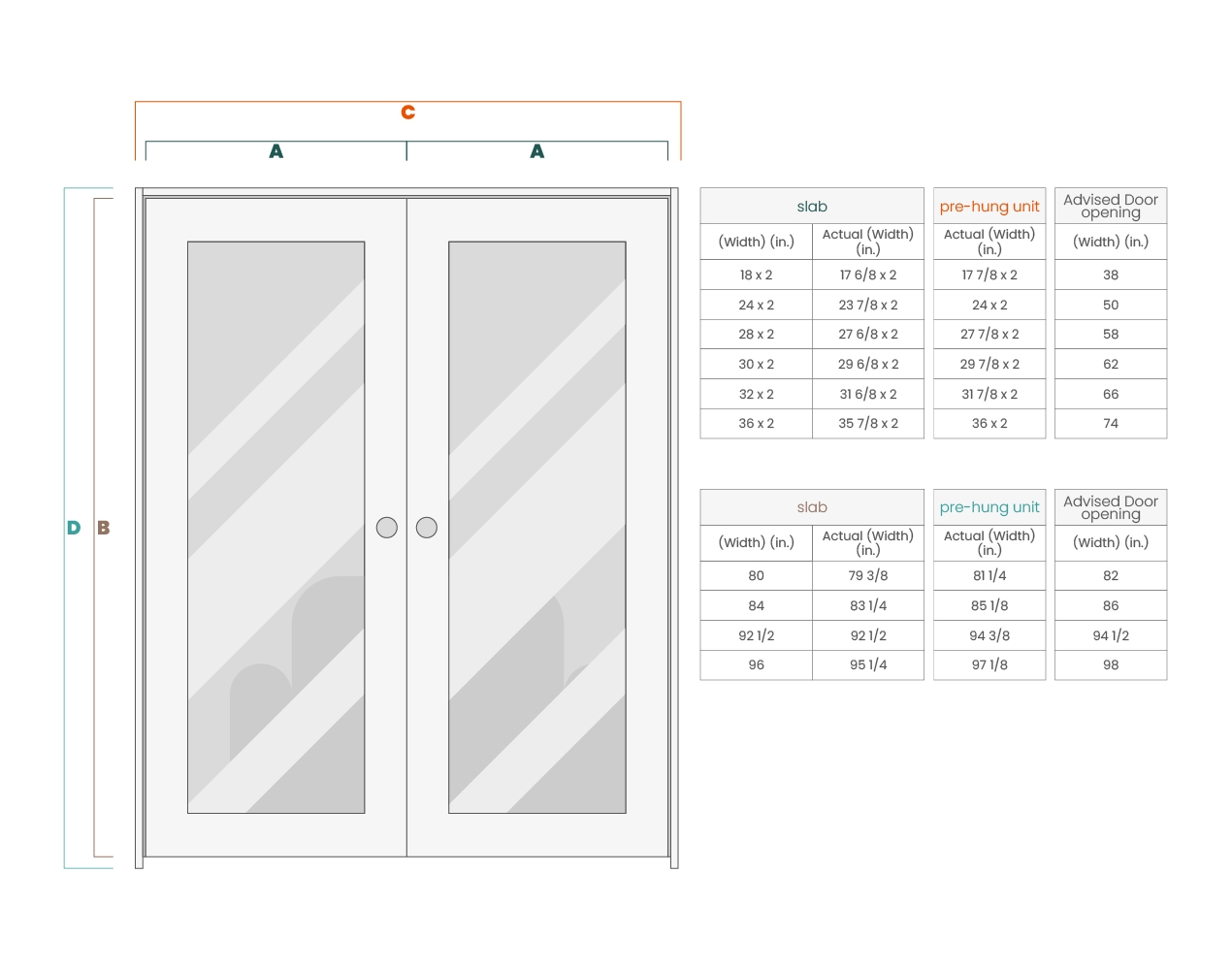 GINA VETRO GRAY OAK CLOSET DOORS BELLDINNI MODERN INTERIOR DOOR - 8