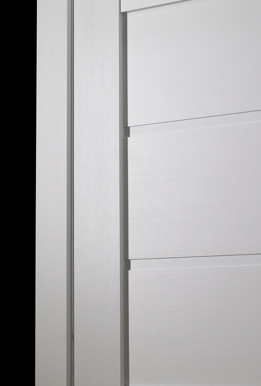 ESTA VETRO BIANCO NOBLE DOUBLE BARN BELLDINNI MODERN INTERIOR DOOR - 5