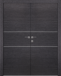 AVANTI 2H BLACK APRICOT CLOSET BELLDINNI MODERN INTERIOR DOOR - 1