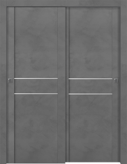 AVON 01 2HN DARK URBAN BYPASS DOORS BELLDINNI MODERN INTERIOR DOOR - 1