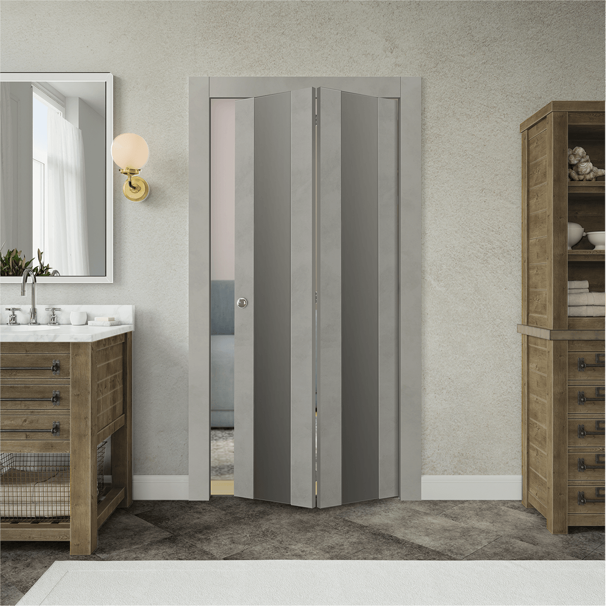 AVON 202 VETRO LIGHT URBAN BI-FOLD BELLDINNI MODERN INTERIOR DOOR - 2