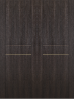 AVON 01 2HN GOLD VERALINGA OAK DOUBLE INVISIBLE METAL FRAME BELLDINNI MODERN INTERIOR DOOR - 2