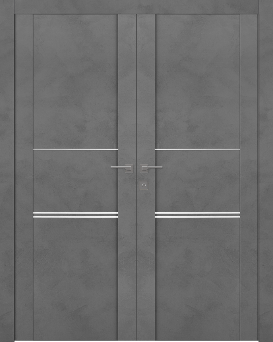 AVON 01 3H DARK URBAN DOUBLE BELLDINNI MODERN INTERIOR DOOR - 1