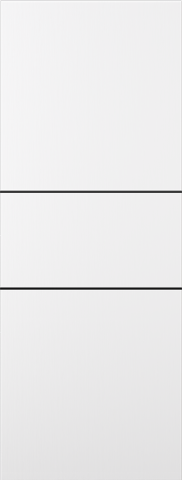 PALLADIO 2H BLACK BIANCO NOBLE SLAB DOORS BELLDINNI MODERN INTERIOR DOOR - 1