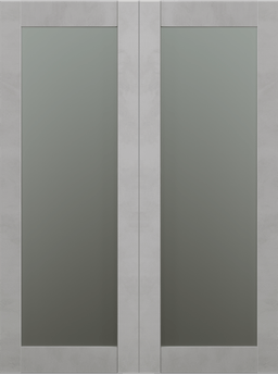 AVON 207 VETRO LIGHT URBAN DOUBLE INVISIBLE METAL FRAME BELLDINNI MODERN INTERIOR DOOR - 2