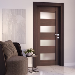 AVON 07-08 VETRO VERALINGA OAK SWING DOORS BELLDINNI MODERN INTERIOR DOOR - 3