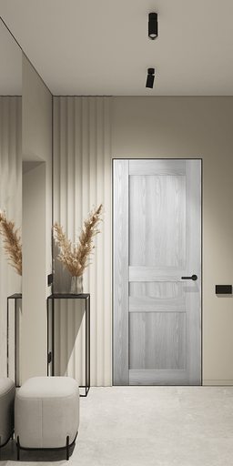 AVON 07 2R RIBEIRA ASH DOUBLE INVISIBLE METAL FRAME BELLDINNI MODERN INTERIOR DOOR - 2