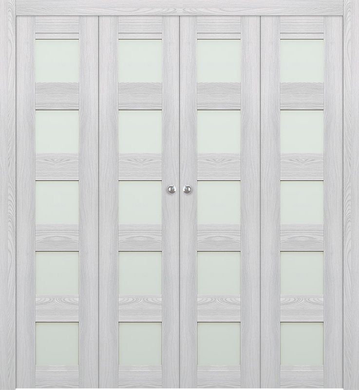 AVON 07-07 VETRO RIBEIRA ASH DOUBLE BI-FOLD DOORS BELLDINNI MODERN INTERIOR DOOR - 1