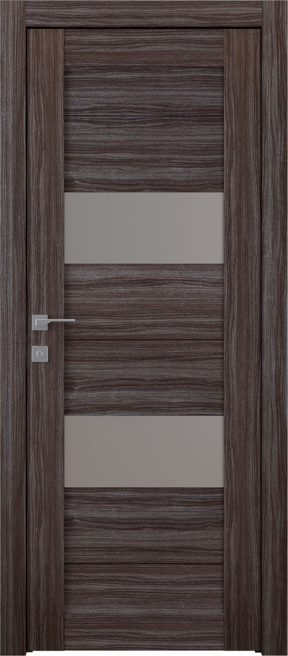 BERTA VETRO GRAY OAK SWING BELLDINNI MODERN INTERIOR DOOR - 1