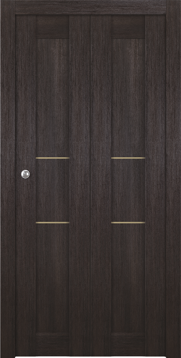 AVON 07 2H GOLD VERALINGA OAK BI-FOLD BELLDINNI MODERN INTERIOR DOOR - 1