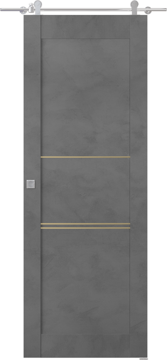 AVON 07 3H GOLD DARK URBAN BARN BELLDINNI MODERN INTERIOR DOOR - 1