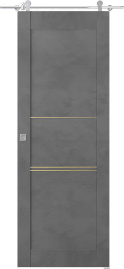 AVON 07 3H GOLD DARK URBAN BARN BELLDINNI MODERN INTERIOR DOOR - 1