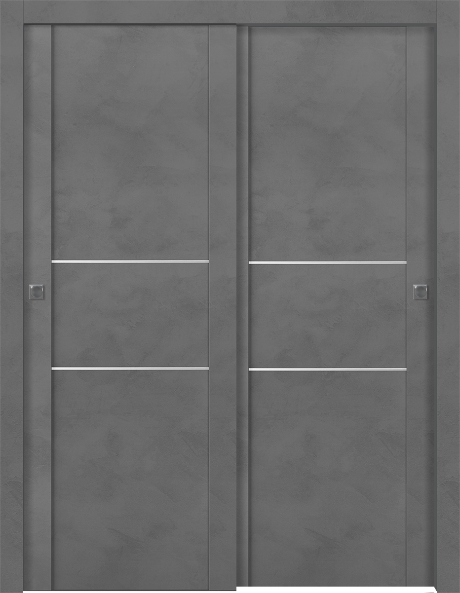 AVON 01 2H DARK URBAN BYPASS DOORS BELLDINNI MODERN INTERIOR DOOR - 1