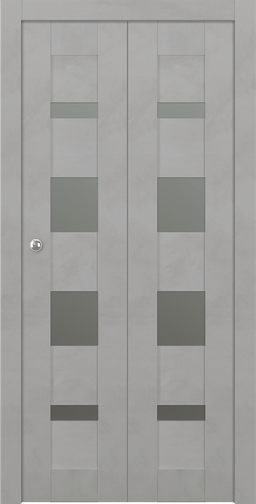 AVON 07-01 VETRO LIGHT URBAN BI-FOLD BELLDINNI MODERN INTERIOR DOOR - 1