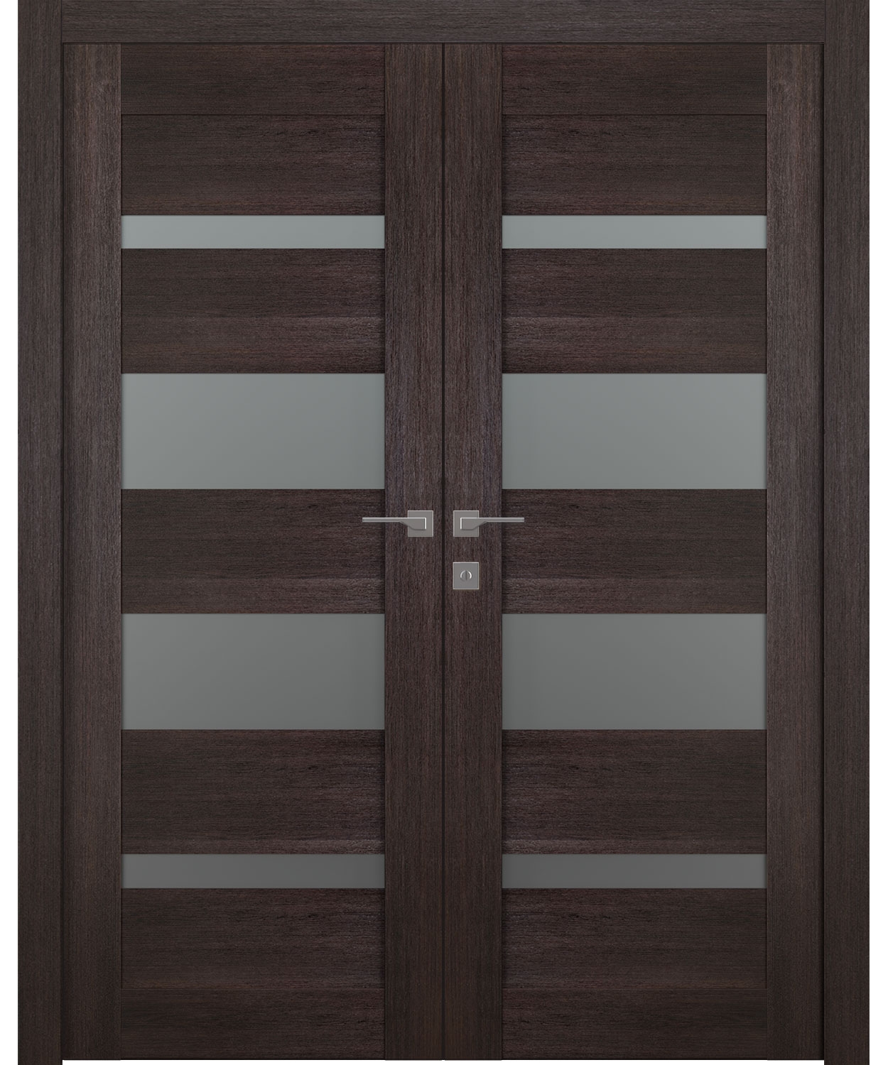 AVON 07-01 VETRO VERALINGA OAK DOUBLE BELLDINNI MODERN INTERIOR DOOR - 1