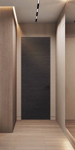 AVANTI BLACK APRICOT INVISIBLE METAL FRAME BELLDINNI MODERN INTERIOR DOOR - 2
