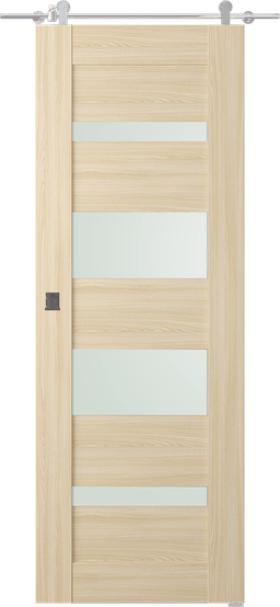 AVON 07-01 VETRO LOIRE ASH BARN DOORS BELLDINNI MODERN INTERIOR DOOR - 1