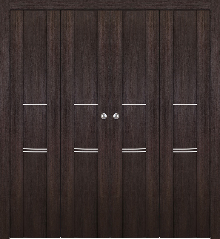 AVON 01 3H VERALINGA OAK DOUBLE BI-FOLD BELLDINNI MODERN INTERIOR DOOR - 1