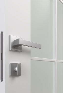 SMART PRO 10 LITE VETRO POLAR WHITE INVISIBLE METAL FRAME BELLDINNI MODERN INTERIOR DOOR - 3