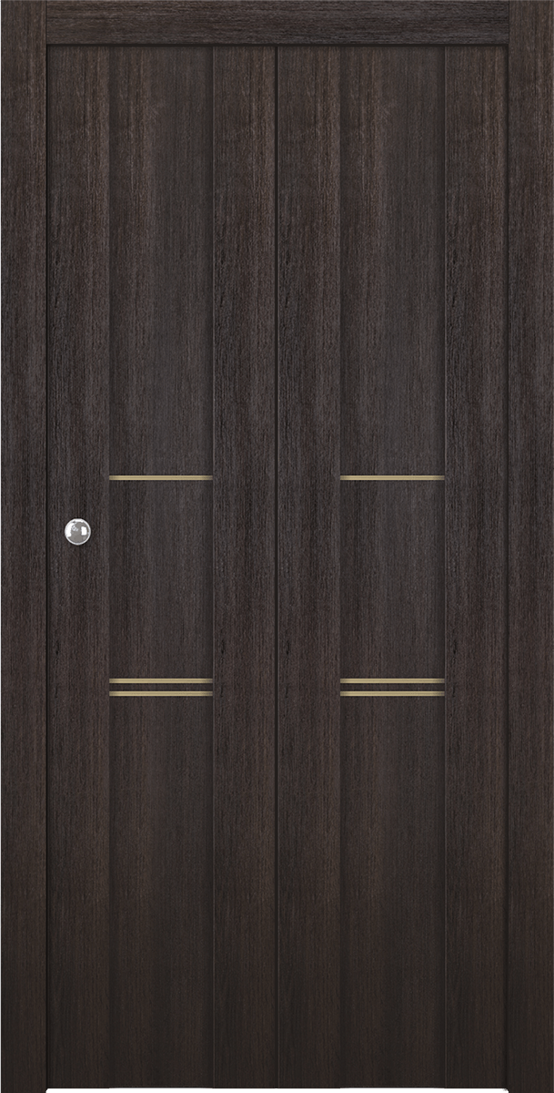 AVON 01 3H GOLD VERALINGA OAK BI-FOLD BELLDINNI MODERN INTERIOR DOOR - 1