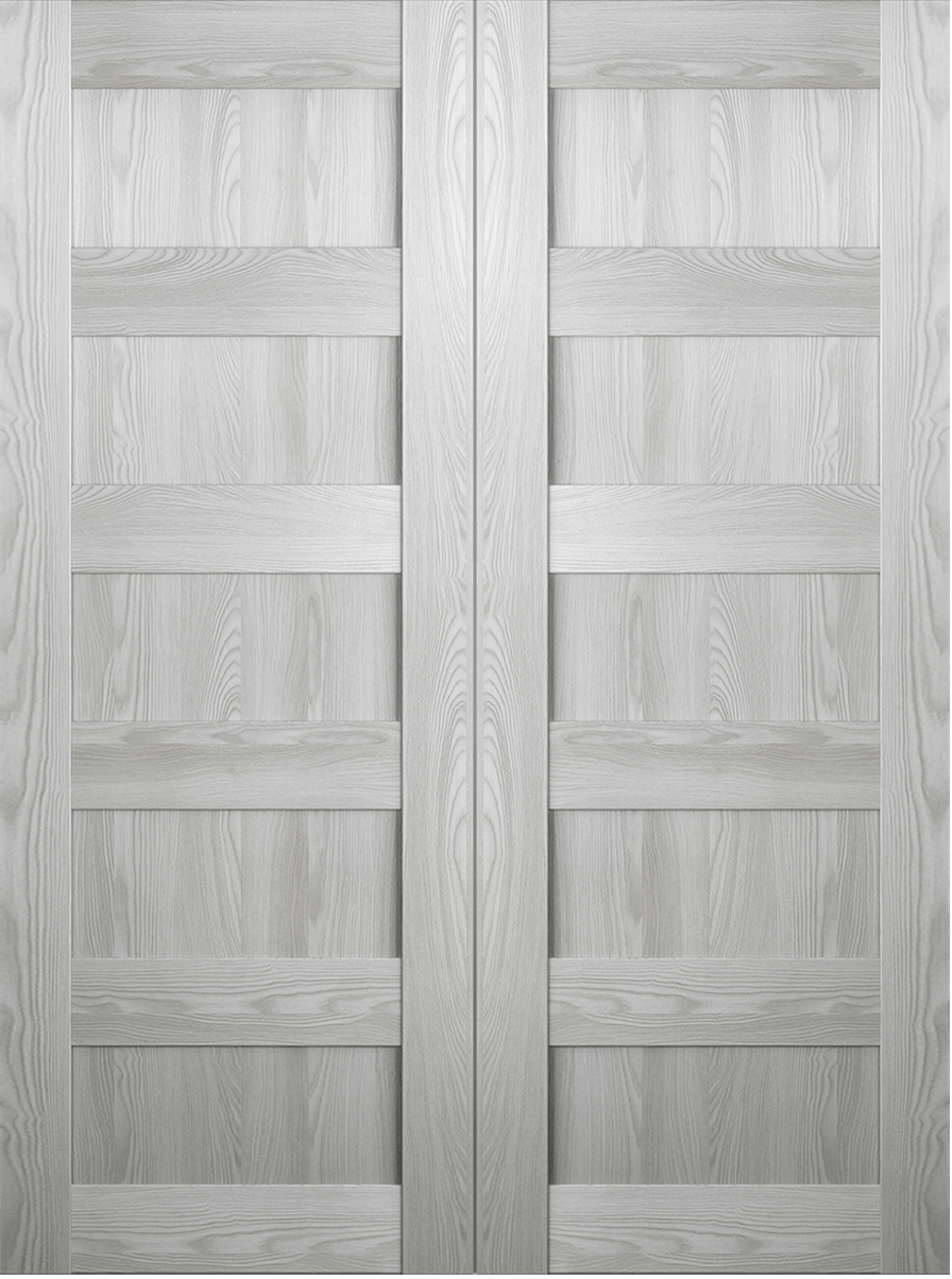 AVON 07 4R RIBEIRA ASH DOUBLE BARN BELLDINNI MODERN INTERIOR DOOR - 2